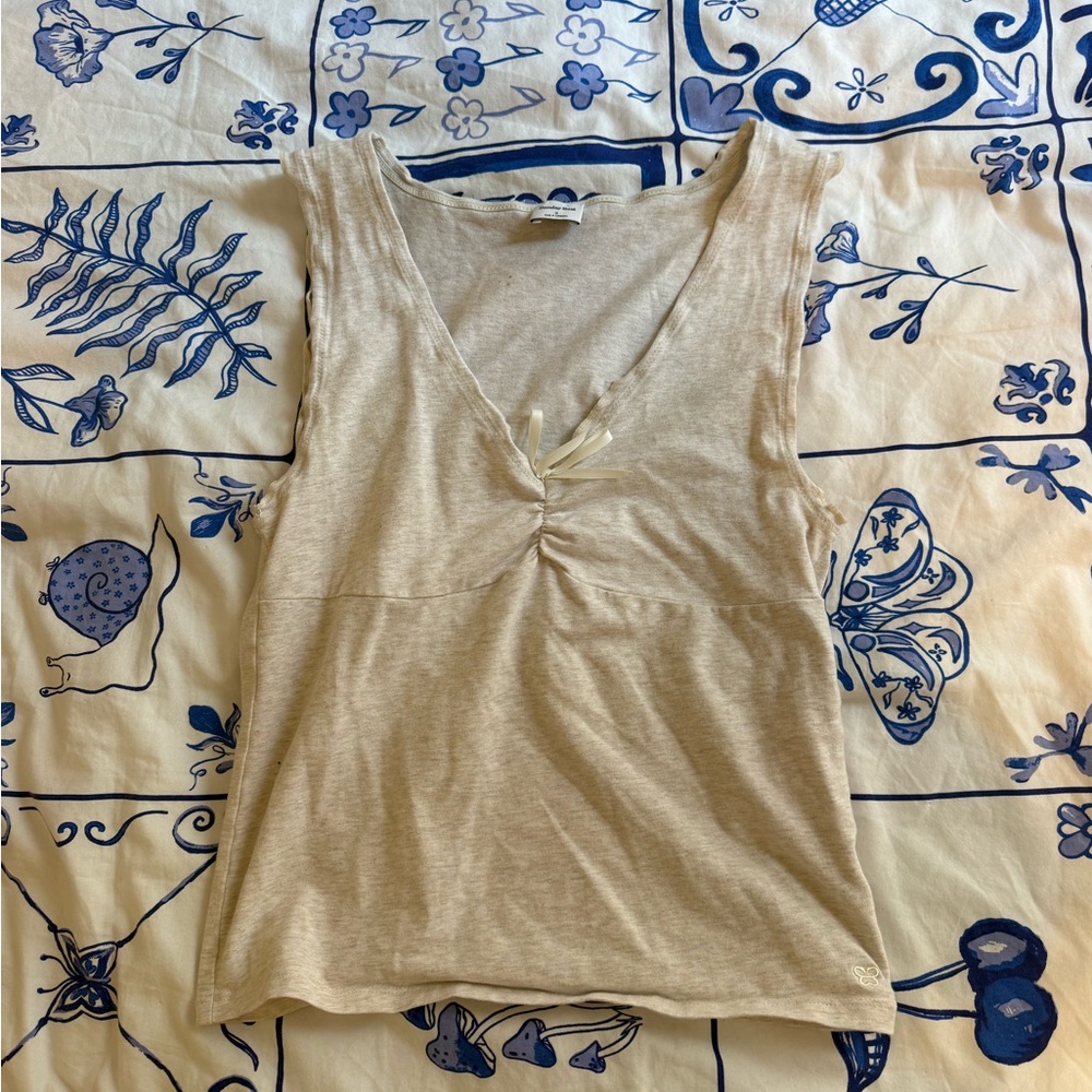 Aritzia Cream Tank Top Essential